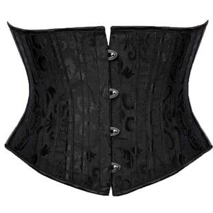 四扣宫廷腰封 包邮 提花短款 欧美束身衣提胸马甲 钢骨束腰 2019新款