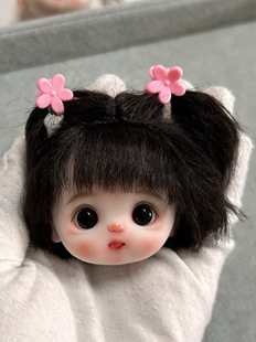 【73】手作ob11软陶娃头bjd8分娃头开颅可动眼带眼珠