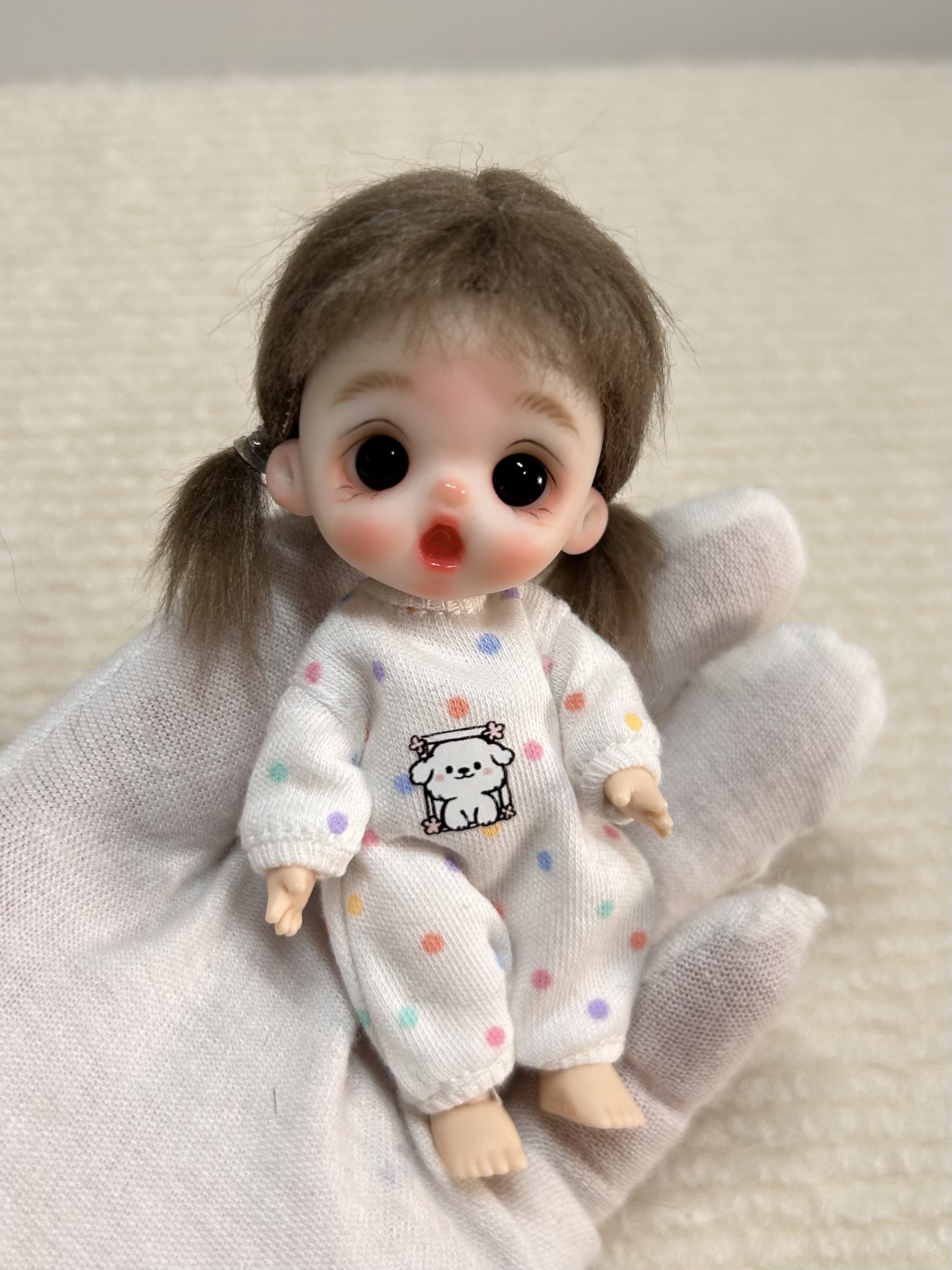 迷你软陶娃娃手工娃娃ymy幼体软陶娃头自制软陶人偶bjd mjd