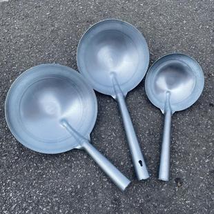 白铁瓢勺子饲养员铁勺养殖用铁勺头食堂可带柄铁水勺挖洞取土瓢泥