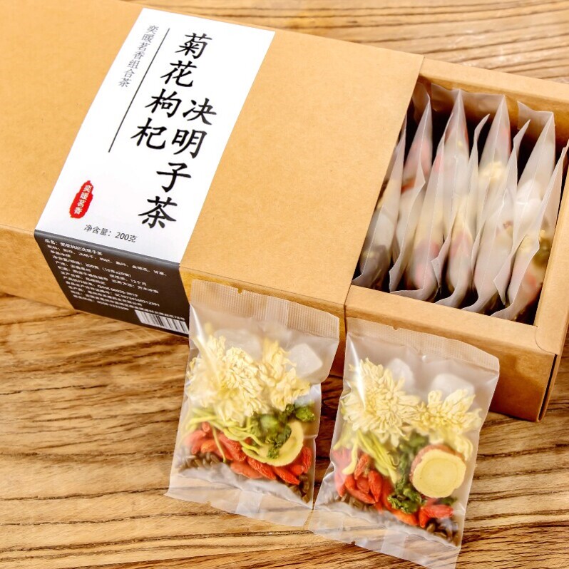 菊花决明子养肝茶护肝茶金银花清热去火枸杞明目养生组合花茶男女