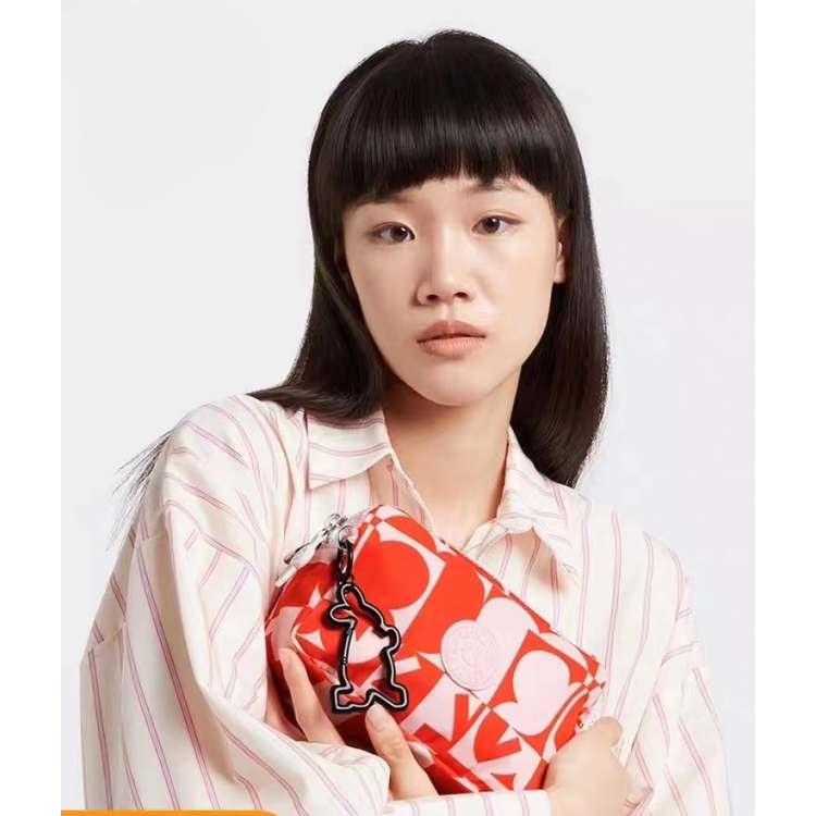 新款猴子单肩斜挎包女防水牛津布