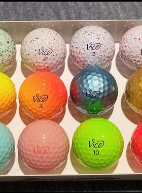 高尔夫球Vice Golf 限量版 Pro Plus 高尔夫球四层远距离二手球