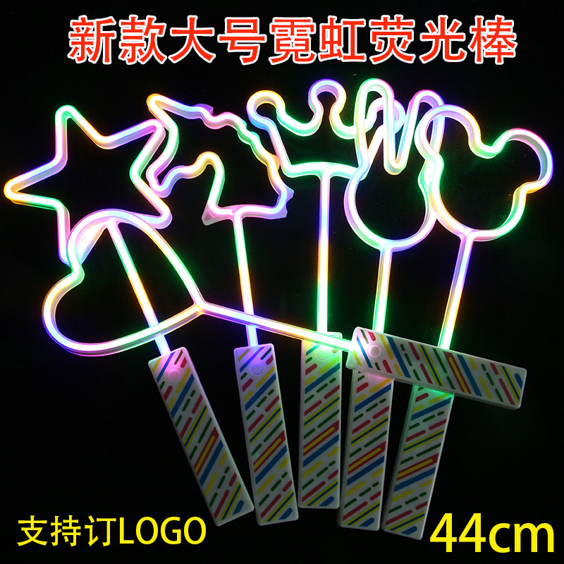 塔塔高跨境大号LED霓虹闪光棒子图片