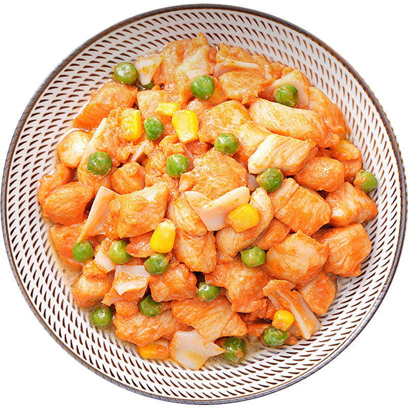 虾之斋脆骨鸡丁2斤装半成品食材商用