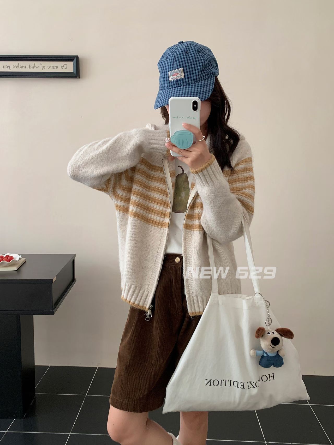 2025新款春装女款连帽拉链毛衣