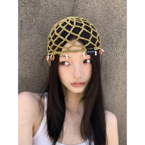 ［人鱼公主］纯手工钩织针织帽