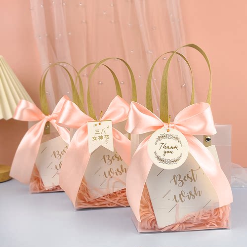 小朋友中秋礼品袋儿童伴手礼袋透明袋子毕业季包装袋小礼物手提袋