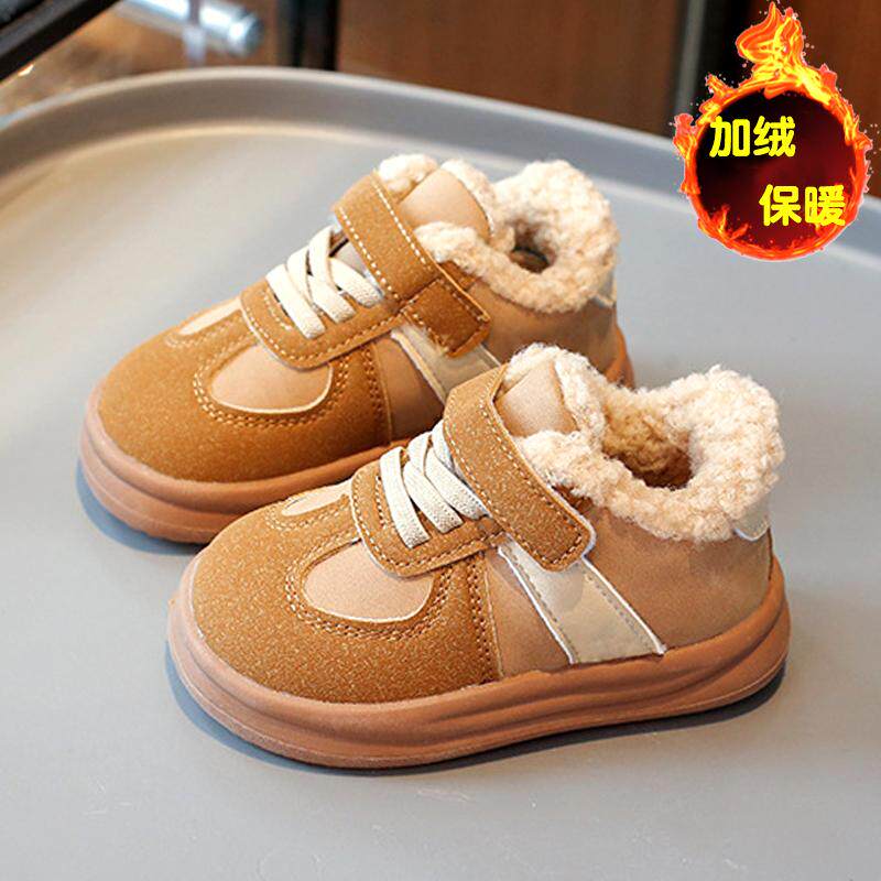 儿童棉鞋冬季男童加绒加厚1-3岁6女童板鞋宝宝鞋子小童保暖休闲鞋