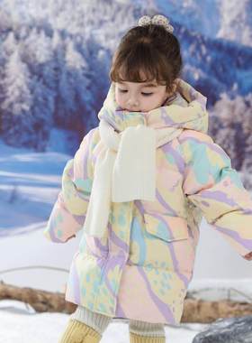 Next MaxM女童羽绒服2025新款儿童洋气小童宝宝冬季加厚保暖外套