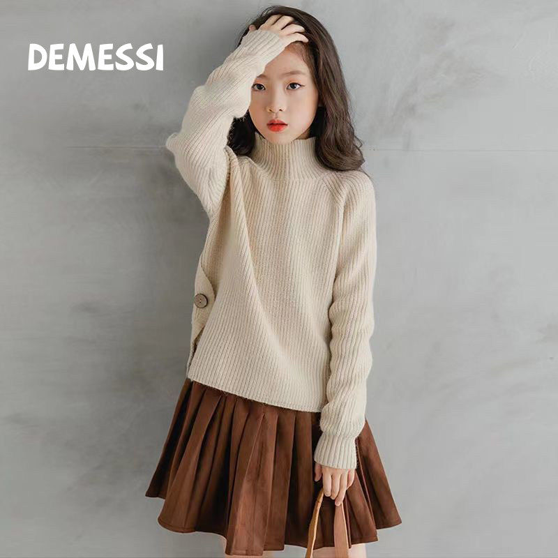 韩国DEMESSI女童高领针织衫秋冬季2025新款毛衣百褶裙打底衫套装,童装/婴儿装/亲子装,毛衣/针织衫,淘宝优惠券,粉丝福利购,淘宝优惠卷