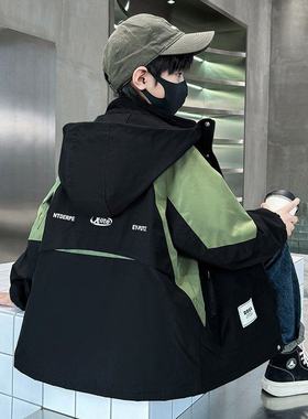 Next inss男童冲锋衣三合一可拆卸2025秋冬新款大童时尚儿童外套