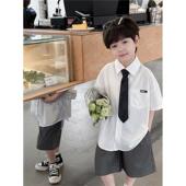 演出服儿童男孩休闲英伦夏装 夏季 礼服 套装 法国Uamtor男童西装