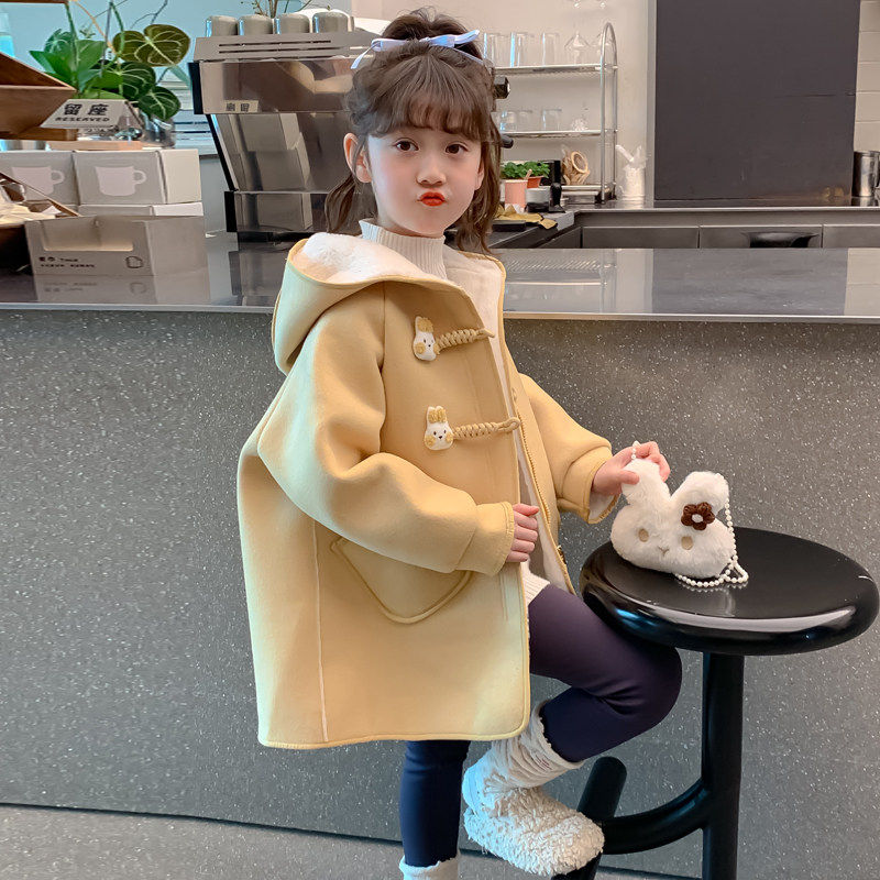 英国next ttat女童秋冬外套儿童女孩加绒加厚中长款卡通毛呢大衣,童装/婴儿装/亲子装,呢大衣,淘宝优惠券,粉丝福利购,淘宝优惠卷
