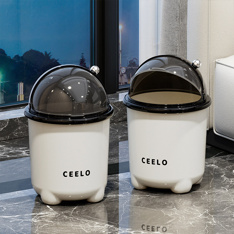 垃圾桶带盖客厅家用2025新款高档厕所卫生间高颜值翻盖卧室纸篓,家庭/个人清洁工具,垃圾桶,淘宝优惠券,粉丝福利购,淘宝优惠卷