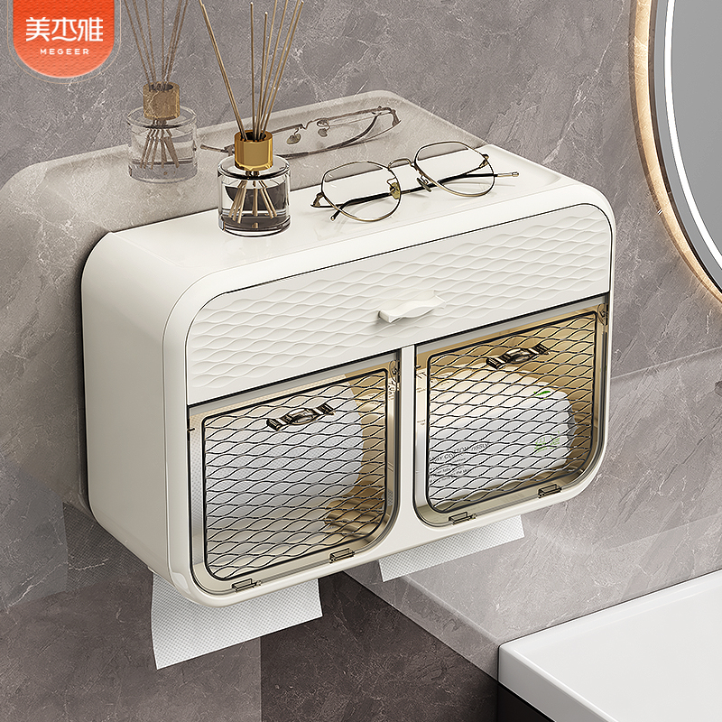 厕所纸巾盒置物架抽纸卫生卷纸