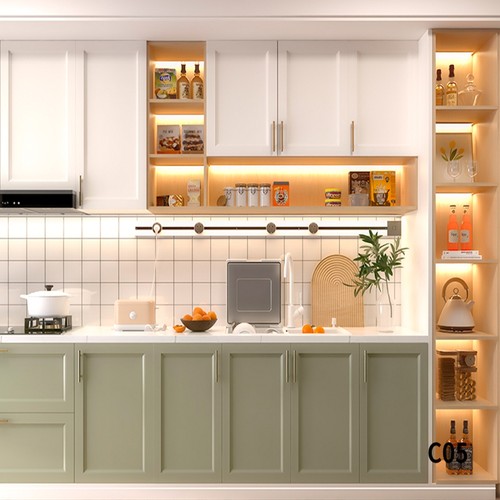 网红主直播间背景墙3d立体轻奢厨房厨具美食做菜博主道具拍照挂布