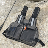 钓鱼服路亚马甲海钓矶钓救生衣浮力衣多功能饵包战术便携马甲背心
