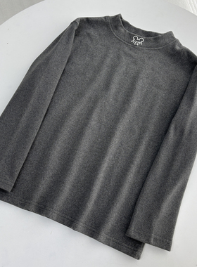 秋季上新 简约日常百搭款绒感立领长袖打底衫上衣31A2/001005