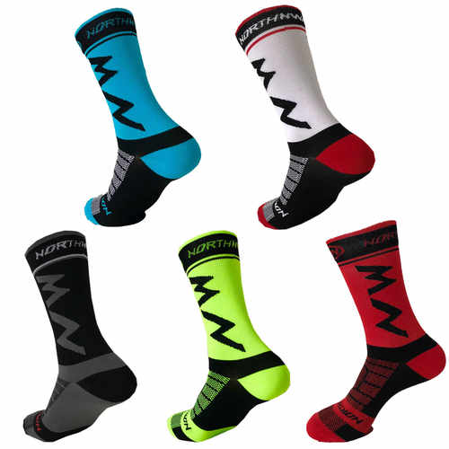 男子骑行袜子耐磨透气中筒袜