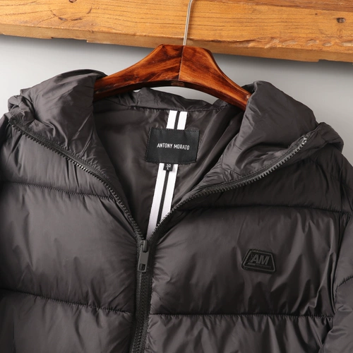 Зимняя утепленная толстовка с капюшоном с пухом, куртка, пуховик, европейский стиль, придает объем