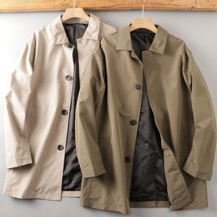 风衣外套 休闲商务通勤中长款 防风抗撕裂轻防泼水 外贸男89欧时尚