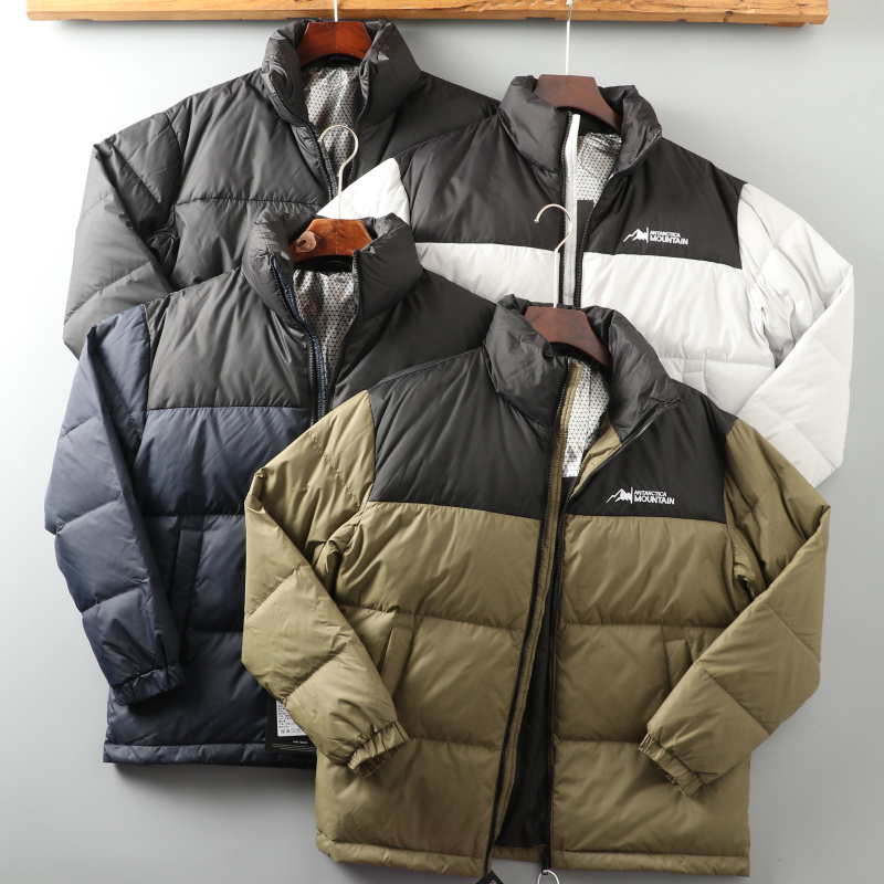 加厚保暖撞色面包服羽绒服外套