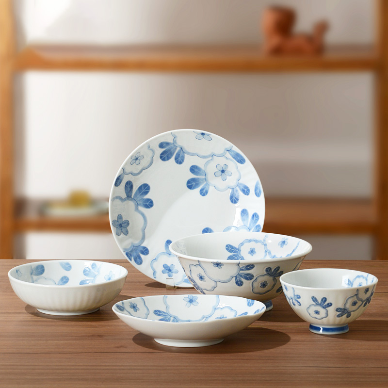 有谷窯飯碗面碗盤碟釉下彩輕量瓷