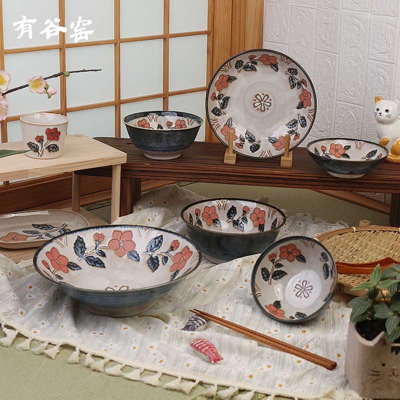 有谷窑日本进口初樱餐具系列饭碗面碗盘杯碗盘餐具日式面碗菜盘,餐饮具,家用瓷器,淘宝优惠券,粉丝福利购,淘宝优惠卷