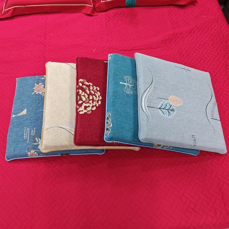 加厚海绵防滑红木实木沙发w坐垫椅子垫可拆洗老式沙发垫纯色坐垫