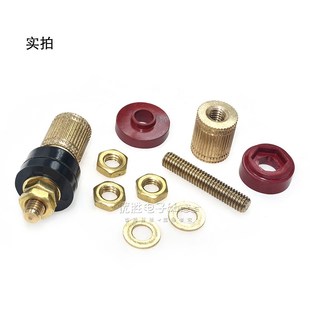 包邮 333/555锂电池铜帽型接线柱CM6/m8纯铜接线端子逆变器接线桩