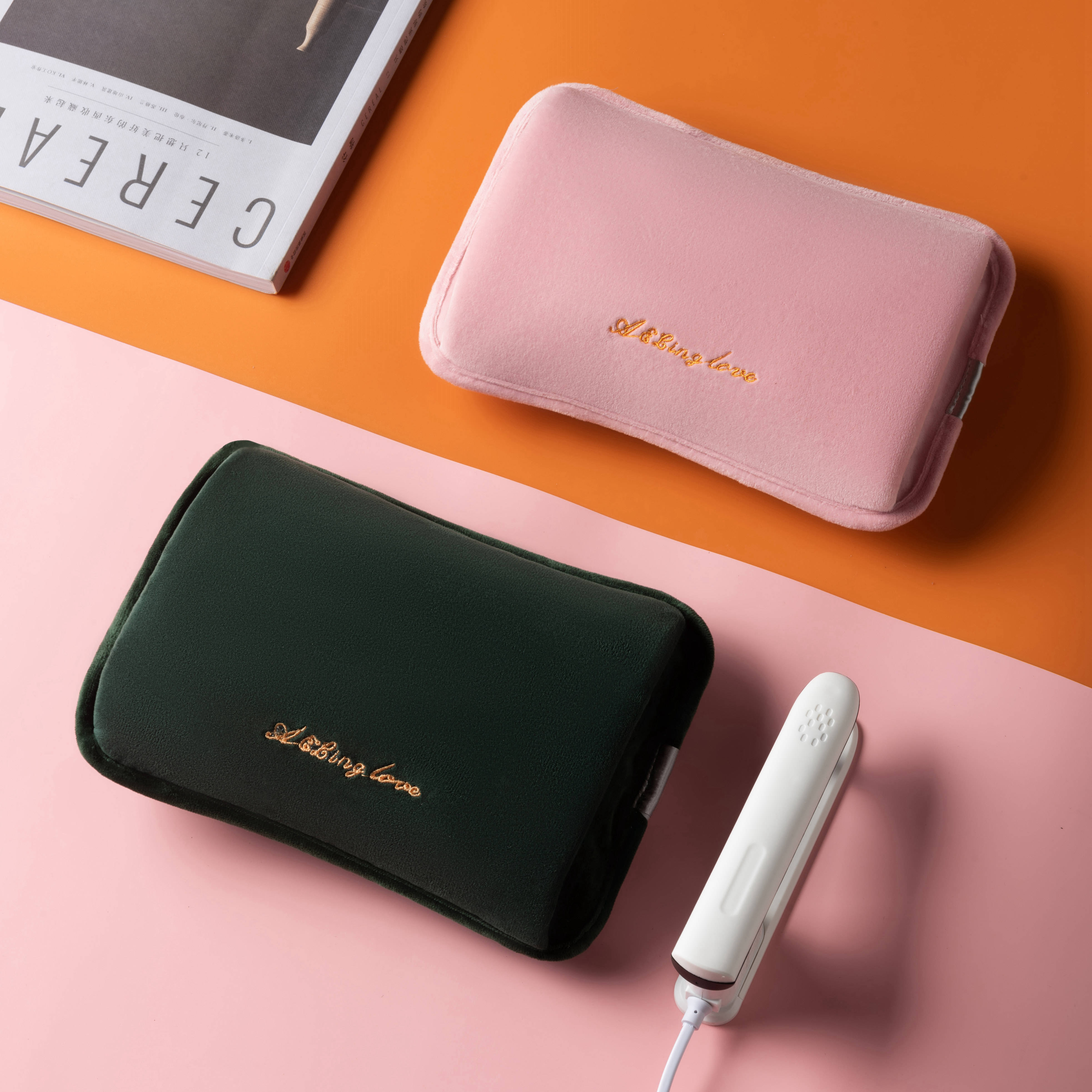 新款热水袋暖手宝充电暖水袋敷肚子腰电热宝暖手袋防爆毛绒暖宝宝