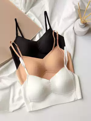 Mitu incognito full cup thin underwear without steel rims to close the breast girls summer big breasts show small sling bra