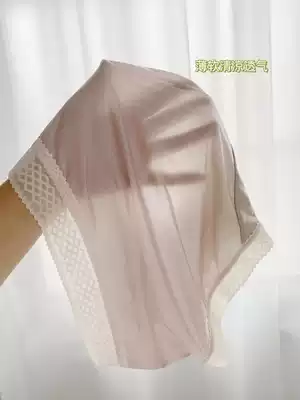 Mitu breathable seamless summer thin ice silk underwear girl sexy lace mid-high waist cotton crotch briefs
