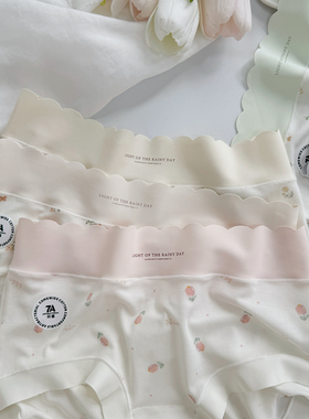 【温柔美学】米图7A抑菌柔软无痕内裤少女夏季薄款纯棉裆甜美碎花