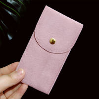 The Morandi pearl velvet watch storage bag is a portable watch box that protects individual velvet jewelry thumbnail 2