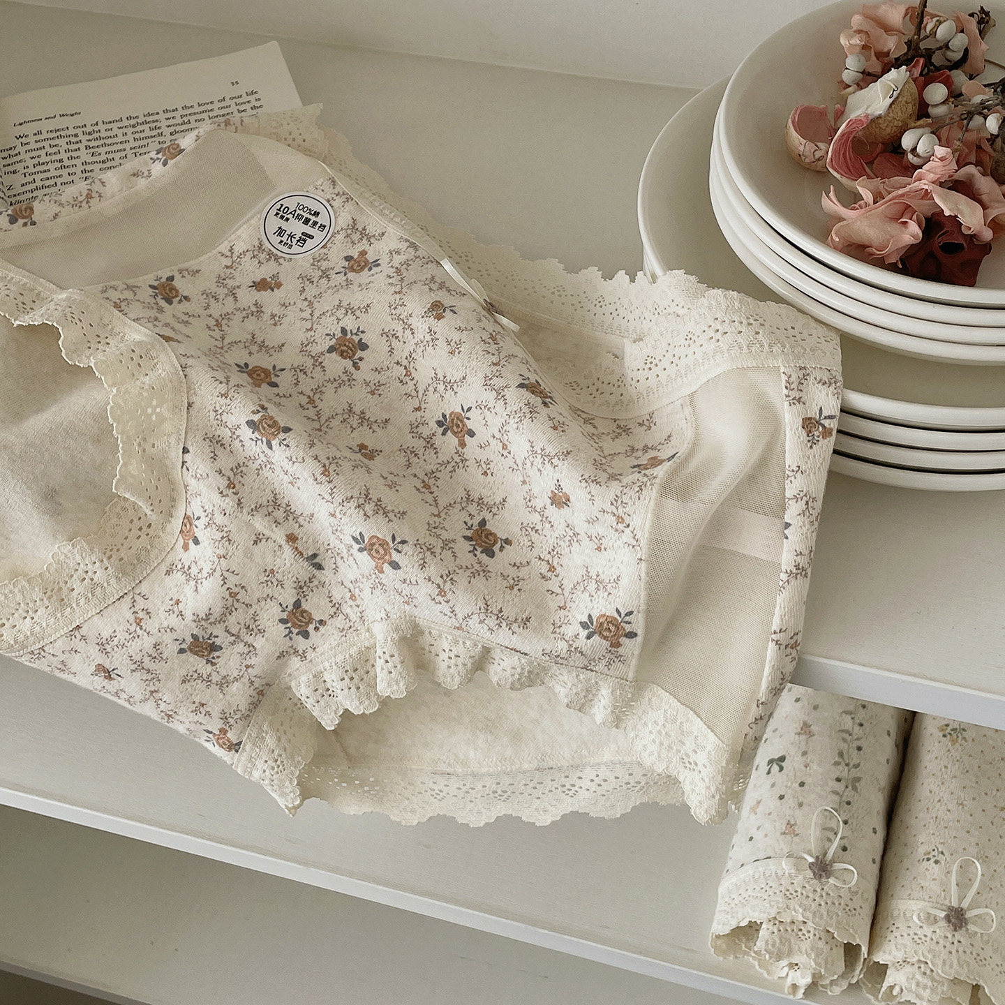 莫奈花园！纯棉内裤女A类婴儿棉柔软舒适10A抑菌加长裆包臀三角裤,女士内衣/男士内衣/家居服,女三角裤,淘宝优惠券,粉丝福利购,淘宝优惠卷