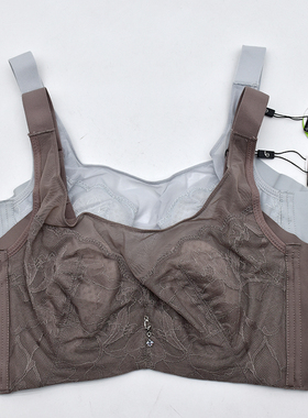 内衣女性感背心式薄款DE杯有钢圈聚拢宽肩带4排扣文胸爱*A89071N
