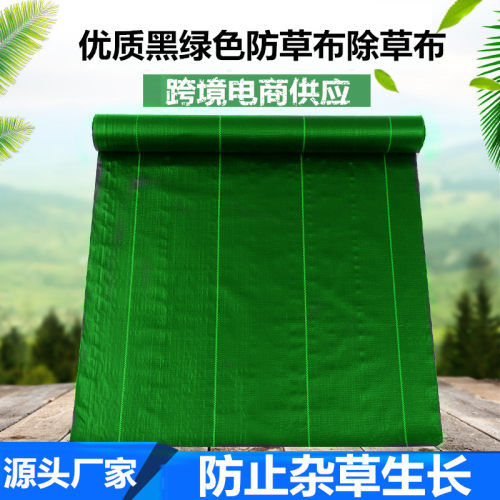 黑绿色防草布加厚耐用地布