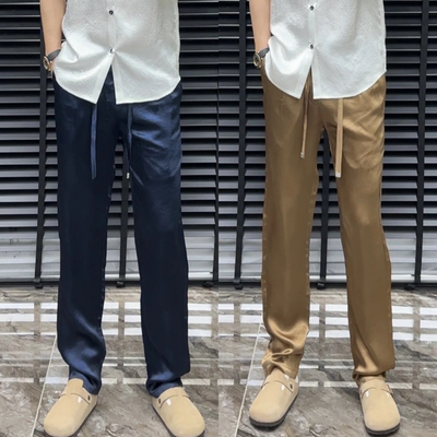 夏季薄款简约商务休闲裤