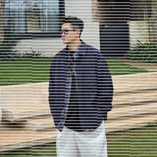 秋季百搭高街个性时尚假两件设计格子衬衫外套男女同款百搭上衣潮