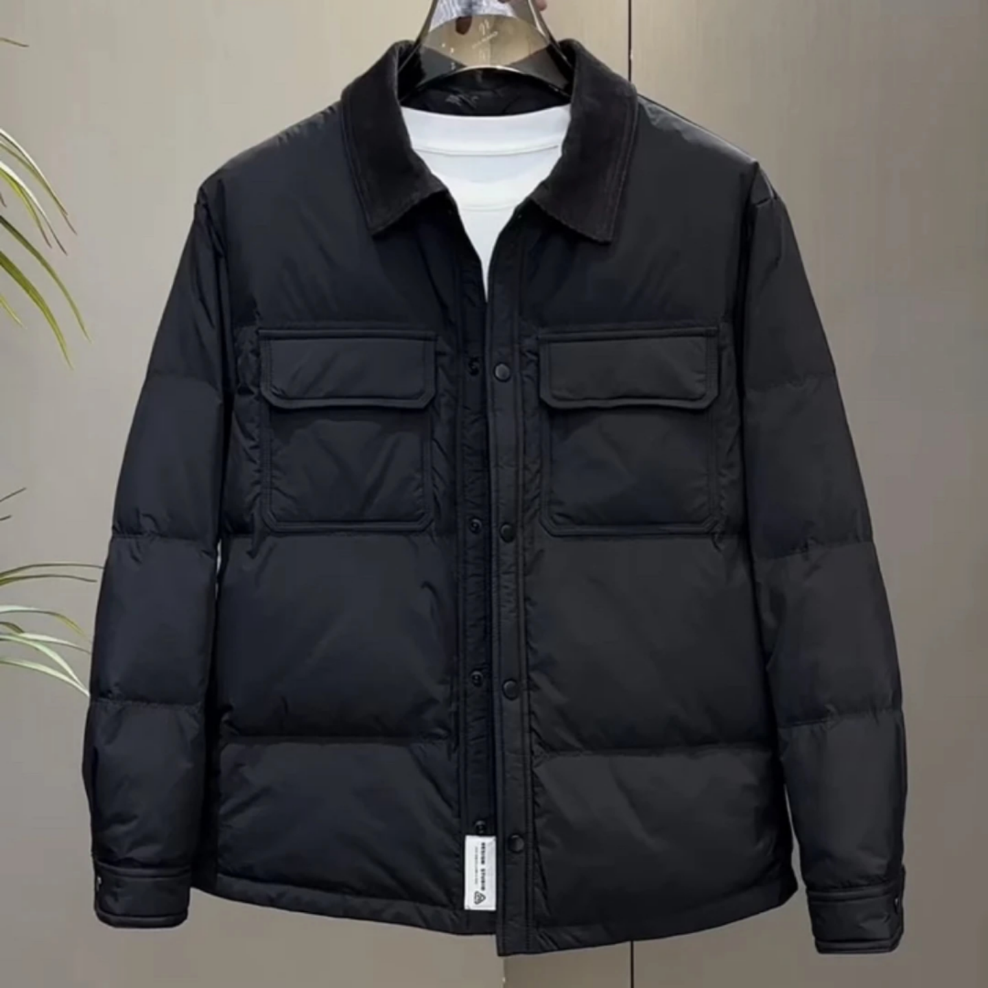 冬季痞帅轻薄棉服外套男士潮牌时尚高级感休闲百搭棉衣夹克上衣潮