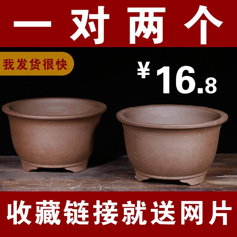 紫砂花盆大号绿萝专用花盆蝴蝶兰花盆阳台种菜盆陶瓷花盆特价亏本,鲜花速递/花卉仿真/绿植园艺,花盆,淘宝优惠券,粉丝福利购,淘宝优惠卷