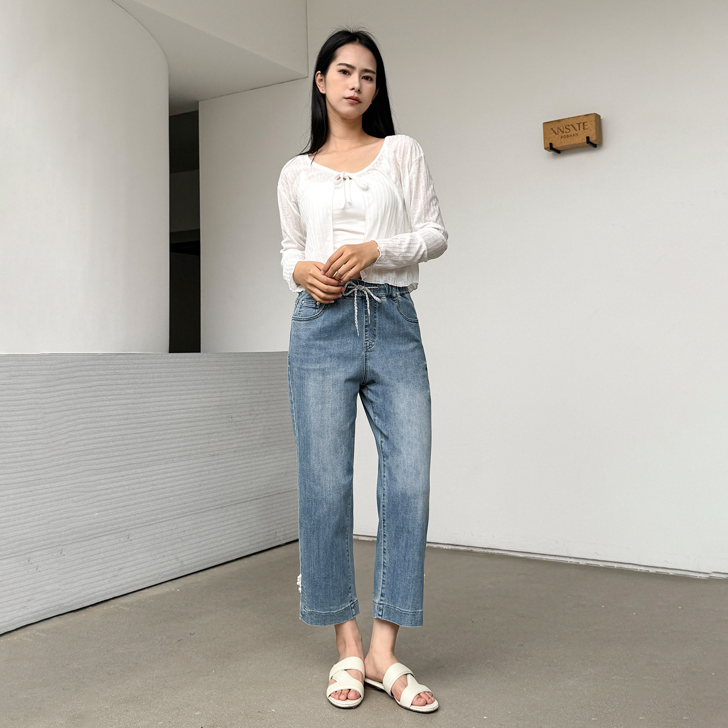 香依雅园 2026夏季新款200斤胖mm大码宽松休闲微弹哈伦裤女66090
