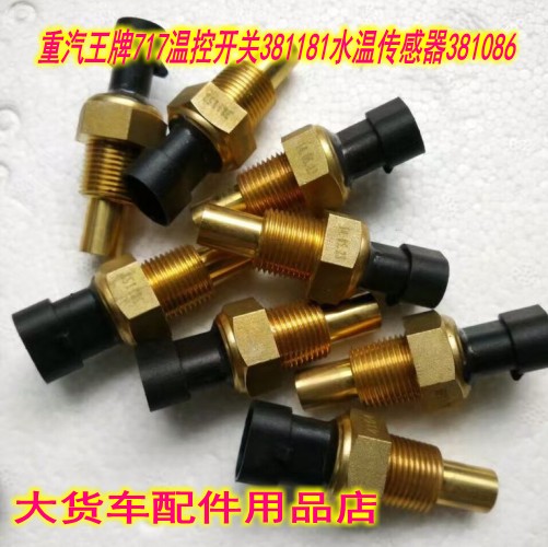 重汽王牌717温控开关381181王牌717微卡水温传感器381086节温器
