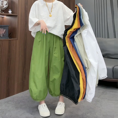 适合夏天穿搭凉凉裤灯笼裤阔腿裤