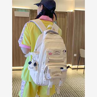 减轻初中女生负担的书包大容量初中女生小学生四五六年级双肩背包