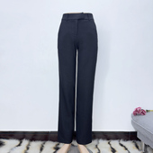 品牌折扣清仓 黑色直筒休闲裤 甩脚裤 求职季 蓝色职业通勤西裤 春秋款