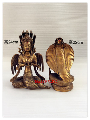 飞龙纯铜蟒蛇真身柳家铜像家居工艺品摆件