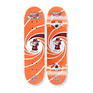 snoopy史努比官方正品专业滑板初学者儿童滑板车6岁到12岁青少年